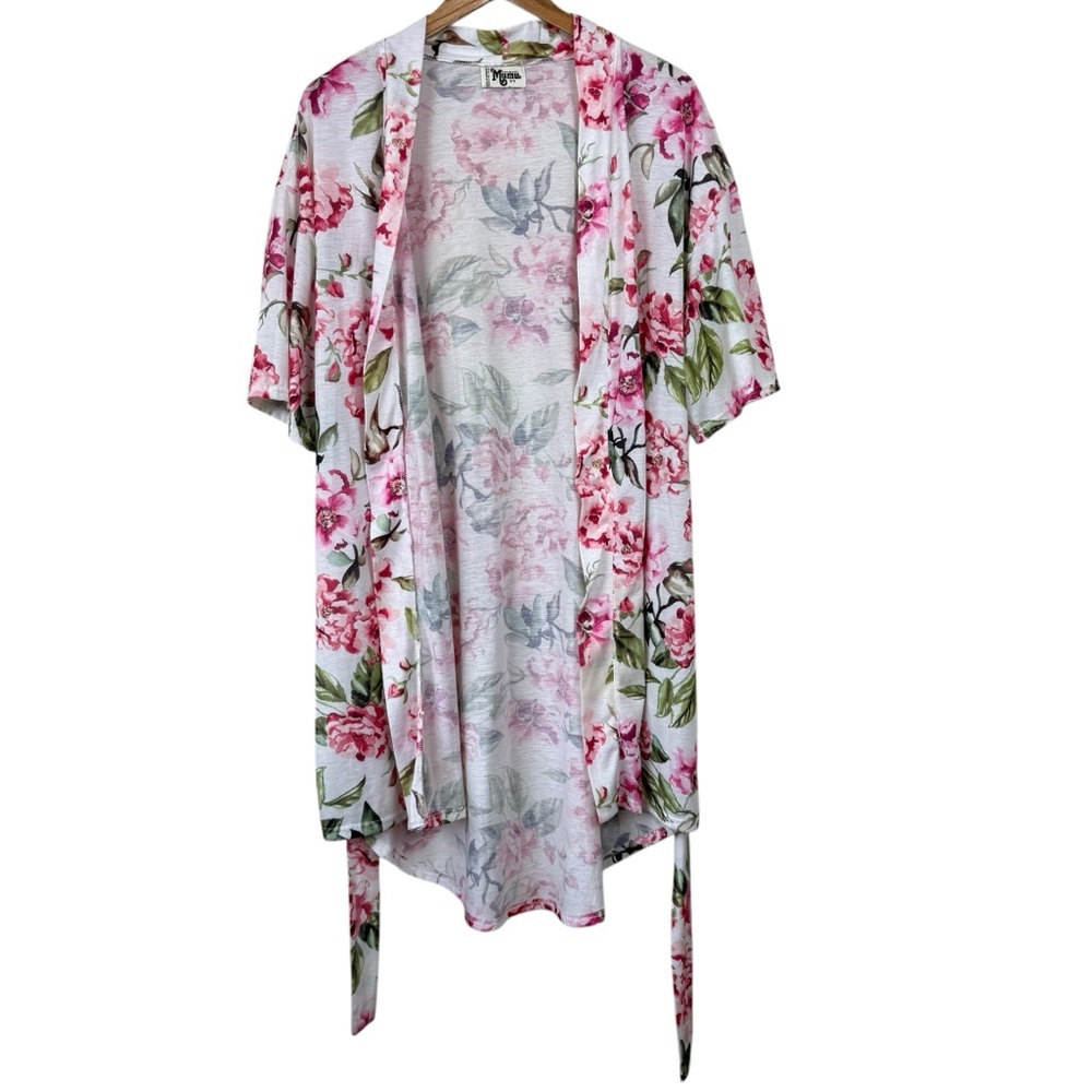 Show Me Your Mumu Brie Robe Garden Blooms Floral Kimono OS Women's Loungewear - Picture 2 of 6